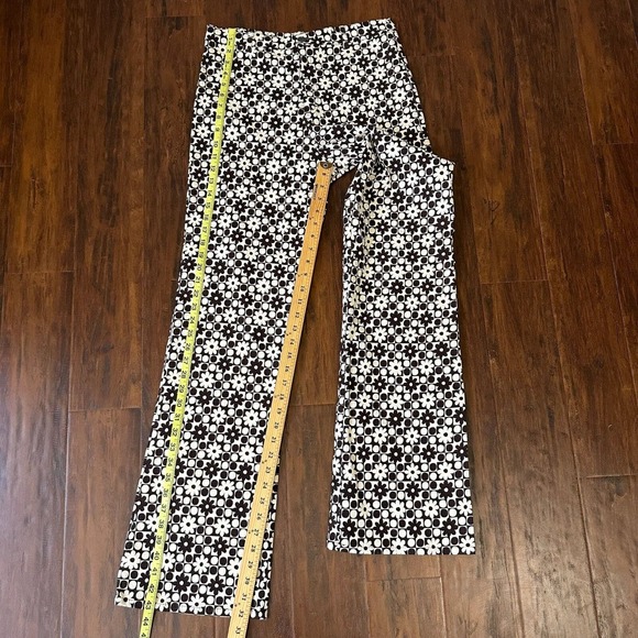 NWT MOTEL ROCKS Zoven Flare Trouser in Patchwork Daisy Brown - Picture 12 of 13